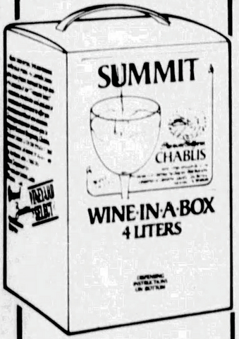 Summit Cellars Wine newspaper advertisement, 1984