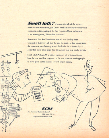 KCBS Jim Grady advertisement