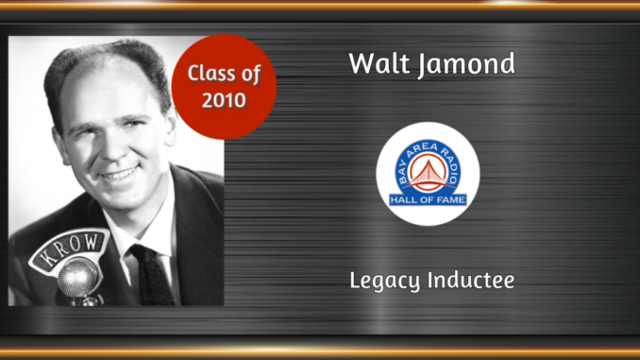 Walt Jamond BARHOF Plaque